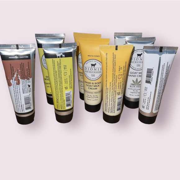 🔅 Dionis Goat Milk Hand Cream Bundle 4 fragrances, 9 1 oz tubes - Picture 2 of 3